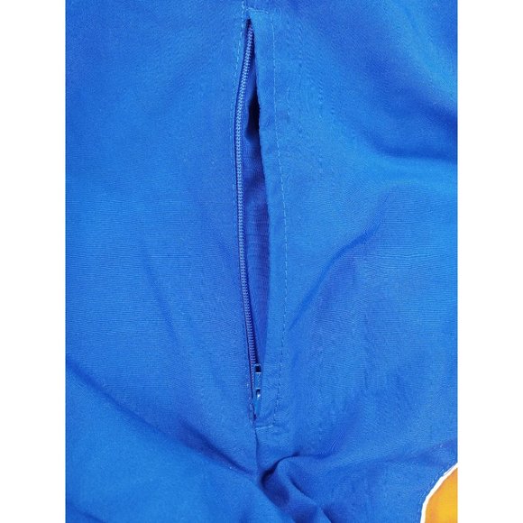 Vintage Team Apparel Jacket Orange Blue Colorblock 80s 90s New Men Large Lined - Picture 4 of 7